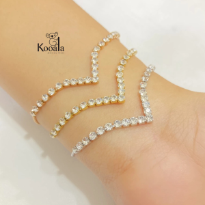 Gelang Serut Fuji Titanium Fashion Wanita Cantik Elegan Simple Terbaru 014