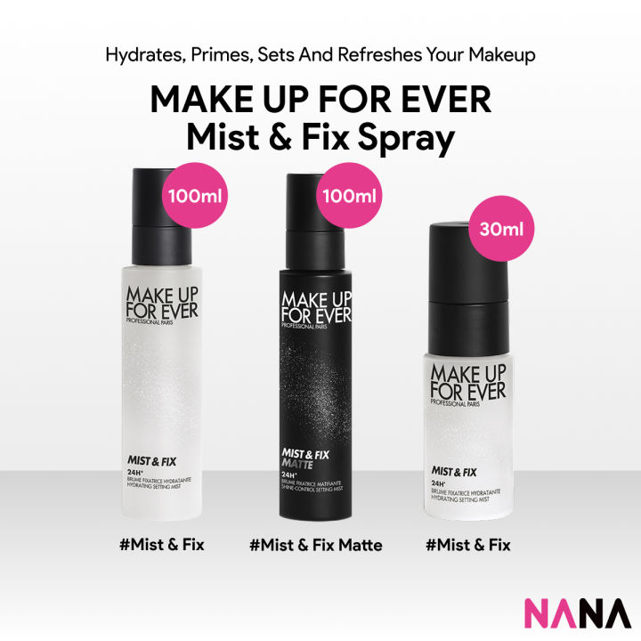 Fix Mist MAKE UP FOR EVER Mist & Fix Spray [#Mist & Fix 30ml/ 100ml, #Mist & Fix ...