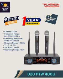The Platinum U20 PTW 400U Wireless Microphone