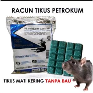 Racun Tikus Ampuh Petrokum Mati Kering Tidak Berbau SH AF20