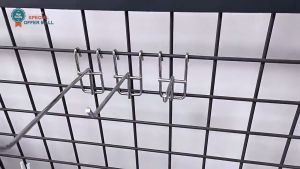 【Special Offer】Supermarket Shelf Hooks Heavy Duty Stainless Steel Grid Panel Hooks for Wire Mesh Rack Double Prong Retail Display Accessories for Convenience Store Boutique Hardware Shop Hanging Merchandise