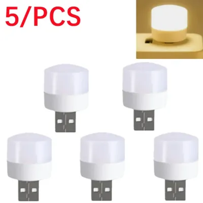 5x Pcs Lampu Hias Tidur Dekorasi Minimalis USB Power Plug 1W 110 Lumens 5V 1A Cahaya Putih Kucing Warm White USB Night Light Mini LED Night Light USB Plug Lamp Power Bank Charging