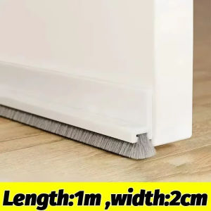 Door Gap Sealing Strip Adjustable Brush Design for Wind and Insect Proof