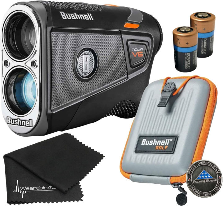 Bushnell Tour V6 / Tour V6 Shift Laser Golf Rangefinder With Wearable4U ...