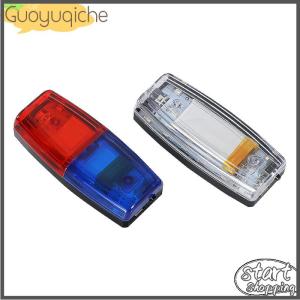【Guoyuqiche】🔥🔥🔥 ไฟเตือนไหล่ LED สีแดงสีฟ้าสำหรับตำรวจไฟเตือนความปลอดภัยของคนงานไฟแฟลชสัญญาณเตือนไฟกระพริบ
