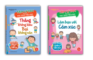 Sách - Combo 2c - Tâm lý học dành cho học sinh tiểu học - làm bạn với cảm xúc & thắng bại ko kiêu nản