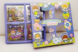 Set Stiker Karakter Lucu & Cantik Motif K-POP & Animasi - Koleksi Poster Anak Anti Air 100 Lembar