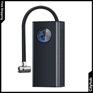 【VIP】 Wireless handheld car air pump with digital pressure gauge fast inflation and compact design