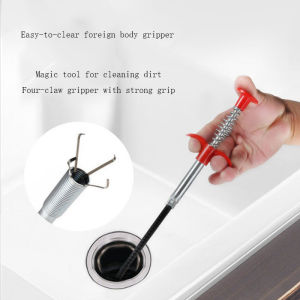 Malaysia Spot Sewer Dredging Artifact Four-claw Pipe Dredging Tool 50cm/200cm Garbage Hair Dredging Tool Korek 疏通器