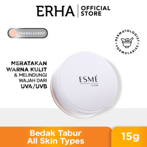 ERHA ESME True Matte All Skin Types Translucent 15 gr - Bedak Tabur Semua Jenis Kulit - Warna Translucent