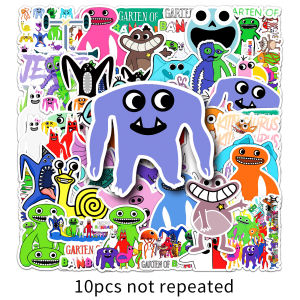 Garten สติกเกอร์ Banban 50ชิ้นสำหรับรถยนต์กระเป๋าแลปท็อปโทรศัพท์หมวกกันน็อกสเก็ตบอร์ดเกมสยองขวัญของขวัญสติ๊กเกอร์การ์ตูนสำหรับเด็ก