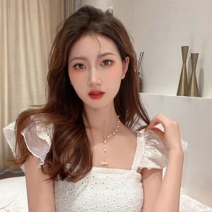 Maidu Jewelry Vòng Cổ Ngọc Trai Đuôi Cá Cho Nữ Vòng Cổ Nối Dây Chuyền Xương Đòn Đuôi Nàng Tiên Cá Mới Nhất