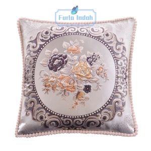 sarung bantal sofa sarung bantal kursi motif mewah 48×48CM IMPOR
