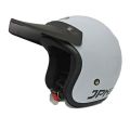 Helm bogo jpn arc retro putih kaca datar flat visor. 