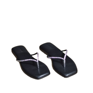 Sandal Teplek wanita Haikalshoes TPK001 kekinian busa fylon variasi mutiara / Sendal Jepit Cewek