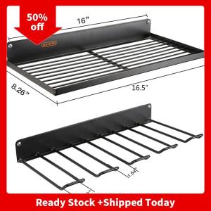 🔥🔥🔥pheebss Iron Hand Electric Drill Rack Screwdriver Tool Rack Wall Mounted Rechargeable Drill Storage Rack Garage Powe Tool Storage Rack