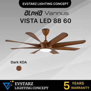 ALPHA VANNUS VISTA LED 8B 60 inches DC Motor Ceiling Fan with Digital Remote Control