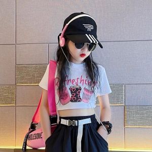 Cute Embroidered Denim Wide Leg Pants for Kids Girls 5-12Y Korean Style Maong Baggy Outfit Pants for Girls