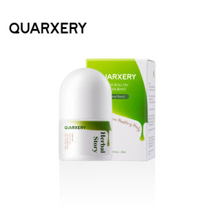 Quarxery Deodorant Antiperspirant Roll-On 30ml Natural Plant Essence Anti-Bacterial Herbal and White Peach Aroma for Men Women