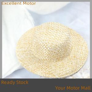 Excellent Ready Stock 2Pcs Dollhouse Miniature Straw Hat Mini Doll Hat Doll House Ornament Hand Weaved