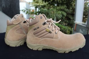 Promo Sepatu Delta Tactical Low Safety Cream Sepatu Gunung Hiking Touring Adventure