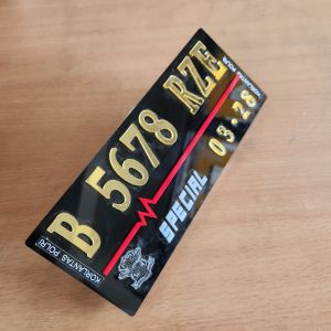 Plat Akrilik Hitam Font Kaki Variasi Motor Angka Timbul Gold