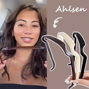 Invisible Thick Curly Hair Hoop Hair Medium Headband Hairstyle Fixing Tool for Curly Hair Men Women Plastics Hair Band