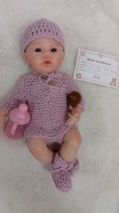 👶Búp Bê Silicon 30 cm 12 inch Em Bé Gái Meadow Cao Cấp NPK Blue Eyes Reborn Baby Girl PVN10263