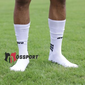 Kaos Kaki Bola Futsal Dewasa Pendek Sebetis Avo R9 Hitam Putih