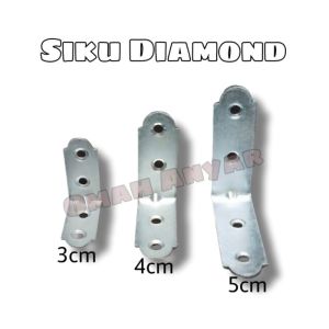 6 PCS Siku L Besi Siku Rak Siku Mebel Merk Diamond