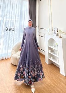Zahira1808 Mahika 43 Gamis Bahan Valentino GreySilk Import Gamis Murah Trendi Baju Syari Muslim Wanita Ibu Terlaris Baju Pesta Adem Nyaman Di Pakai Real pict Orii GLZ
