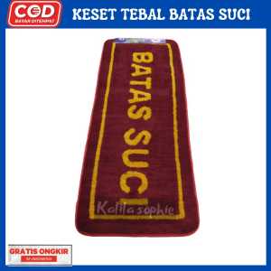 Keset masjid batas suci tebal anti slip ukuran 40 x 80 cm
