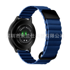 Dùng cho đồng hồ Samsung Galaxy watch45 Bao da Huawei da thật khóa từ tính gập ngược FIT3/GT3 Dây Đeo Đồng Hồ 22mm