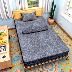 Eiyogen - Sprei Set 120x200cm Motif Polos Emboss Mewah Dan Elegan
