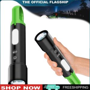 【New Arrival】 Mini Flashlight High Brightness Torch USB Rechargeable Strong Light Flashlight Portable LED COB Flashlight for Outdoor Emergency