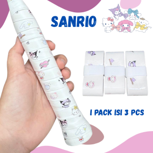 Kansa Grip Badminton Motif 3PCS non slip Handle Wrap Grip Tennis Pickleball Cute Sweat-Absorbent Design Girls Love