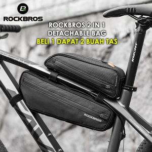 Rockbros 043 Tas Sepeda 2 in 1 Mutli Place Frame Sadel Bag Waterproof