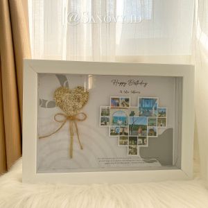 2130005 flower frame 3D | KADO PACAR | HADIAH WISUDA | PERNIKAHAN | BIRTHDAY | Engagement | ANNIVERSARY DLL CUSTOM