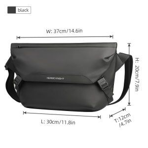 HcanKcan Man Shoulder Bag Waterproof Big Capacity Messenger Bags Fit Mini Ipad Daily Casual Work Cycling Weekend Outdoor Bag2026
