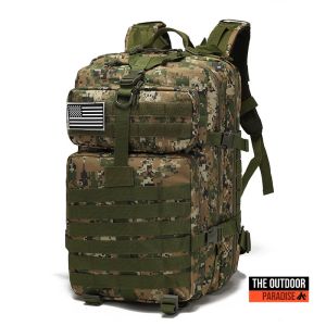 [STOK MALAYSIA] 45L ARMY MILITARY TACTICAL BACKPACK HIKING TRECKING TRAVEL OUTDOOR