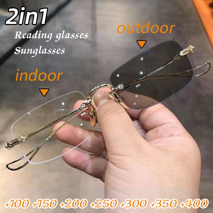 Photochromic Read Glasses Anti Radiation Eye Glasses For Women Men Anti Rad Sun Adaptive Glass 0229