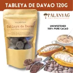 Palanyag Tableya de Davao 120g – 100% Pure Cacao | Unsweetened Chocolate Discs for Tsokolate & Champorado