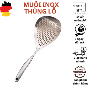 Muôi inox muôi thủng to muôi đa năng vá inox đa năng vá vớt đồ xẻng lọc dầu muỗng lưới