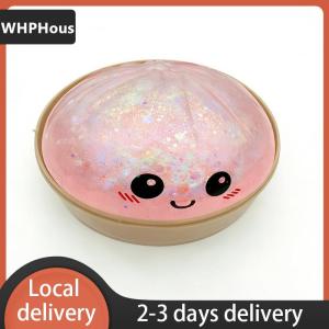 [COD] WHPHous Ship within 24 hours Giant Rainbow Dumpling Squishy 1pc Soft Slow Rising Stress Relief Toy Sensory Squeeze Gift for Children Adults