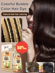 Colorful bubble cream bagged plant conditioning color hair dye