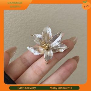 ❣️❣️❣️ Gold And White Contrast Glaze Tulip Flower Ring INS High-end Square Women Finger Ring Jewelry Gifts