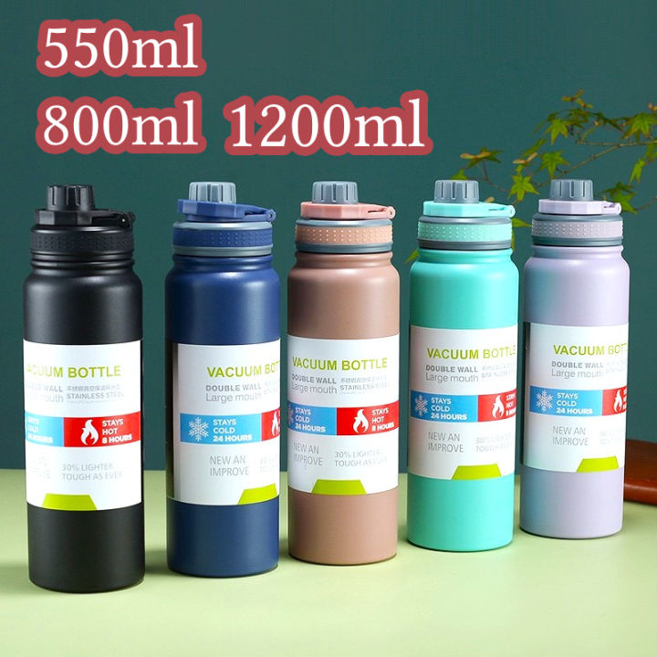 40oz Stainless Steel Water Bottle Metal Thermos Flask Leak Proof Keeps