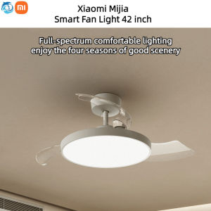 Xiaomi Mijia Smart Fan Light 42inch Ceiling Fan Light Fan DC Full Spectrum Silent Electric Fan Smart Xiaomi Fixed Ceiling Fan Light Bedroom Dining Room Ceiling Fan Light Living Room Remote Control Fan Light Home Gift & Xiaomi Intelligence Fan Light