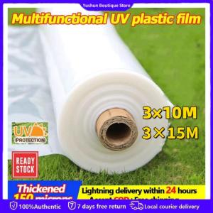 UV Plastic Sheet- 3meters x 10meter (pre-cut) - Use for greenhouse garden protection( 100 Microns)