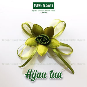 Bunga R3 Aurora B US ungu pita kecil - aksesoris-hiasan souvenir hampers idulfitri lebaran